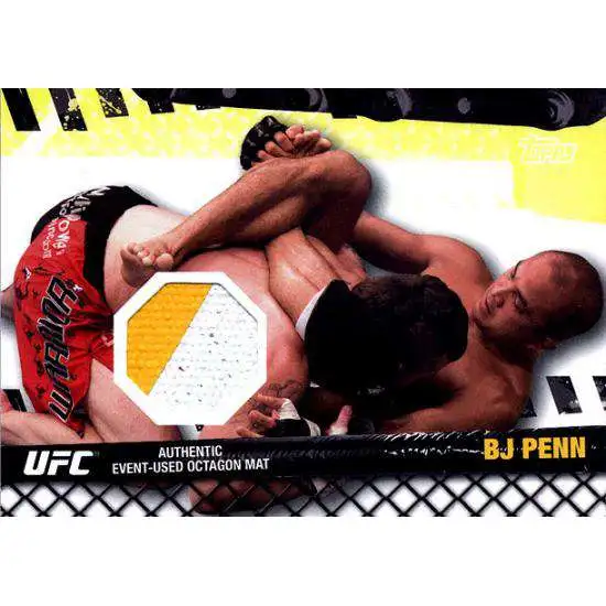 Topps UFC 2010 Championship Fight Mat Relic BJ Penn FM-BP