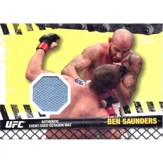 Topps UFC 2010 Championship Fight Mat Relic Ben Saunders FM-BS