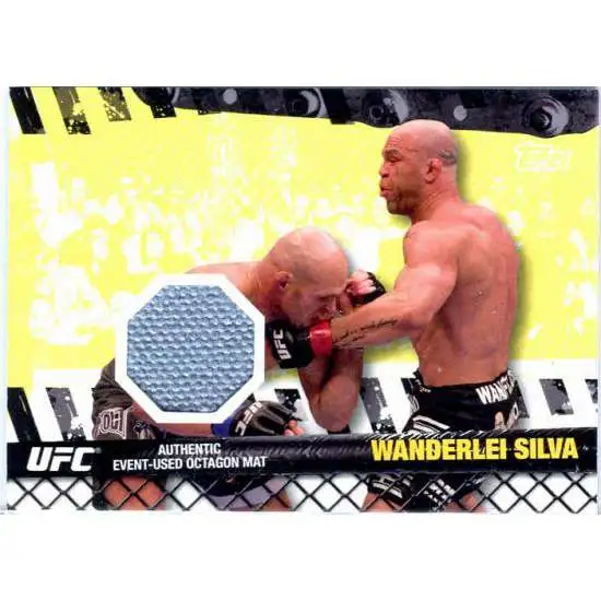 Topps UFC 2010 Championship Fight Mat Relic Wanderlei Silva FM-WS