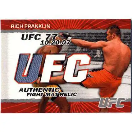 Topps UFC 2009 Round 2 Fight Mat Relic Rich Franklin [UFC 77]