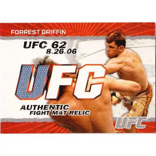 Topps UFC 2009 Round 2 Fight Mat Relic Forrest Griffin [UFC 62]