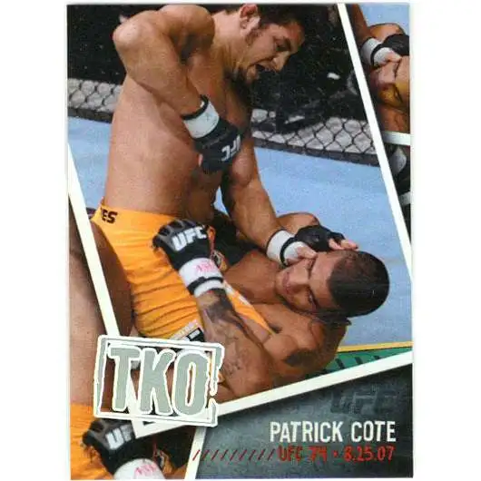 Topps UFC 2009 Round 2 Photo Finish Patrick Cote PF-23