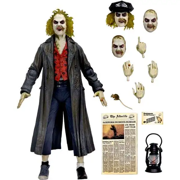 NECA Beetlejuice Action Figure [Ultimate Version, Tour Guide "The Bio-Exorcist"]