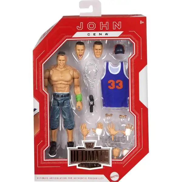 WWE Wrestling Ultimate Edition John Cena Exclusive Action Figure [10+ Pieces Include Swappable Heads]