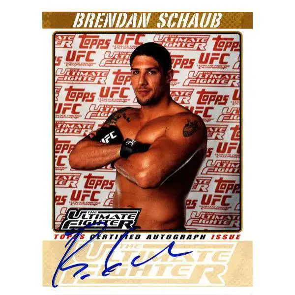 Topps UFC 2009 Round 2 Brendan Schaub Autograph Card TUF-BS