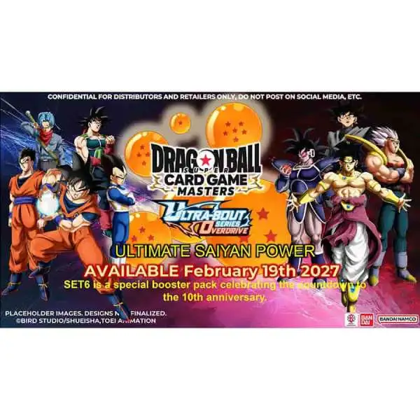 Dragon Ball Super Trading Card Game Masters Set #6 Ultra Bout Overdrive Booster Pack B33 [12 Cards] (Pre-Order ships February)