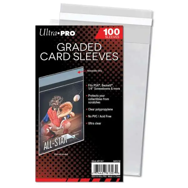 Ultra Pro Card Supplies Graded Standard Card Sleeves [100 Count]