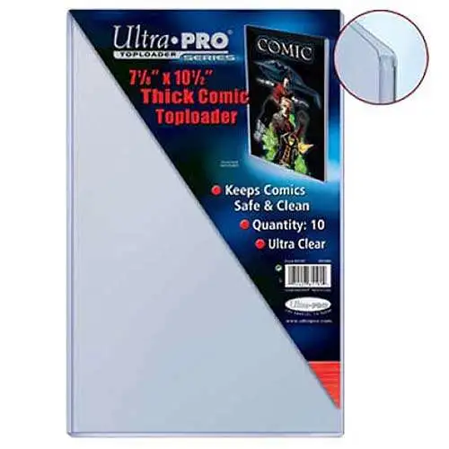 Ultra Pro Comic Supplies Toploader Series 7 1/8" X 10 1/2" Toploader Comic Holders [10 Count]
