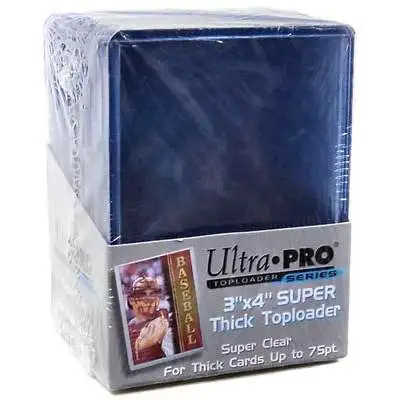 Ultra Pro Card Supplies Toploader Series 3" X 4" Thick Toploader 75pt Card Holders [25 Count]