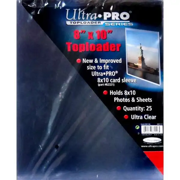 Ultra Pro Card Supplies Toploader Series 8" X 10" Toploader Card Holders [25 Count]