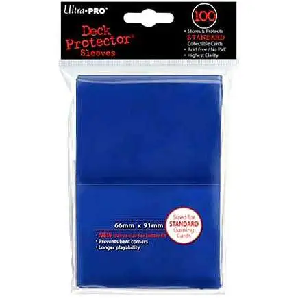 Ultra Pro Card Supplies Deck Protector Blue Standard Card Sleeves [100 Count]