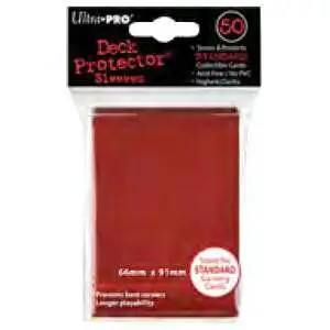 Ultra Pro Card Supplies Deck Protector Red Standard Card Sleeves [50 Count]