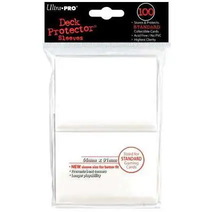Ultra Pro Card Supplies Deck Protector White Standard Card Sleeves [100 Count]