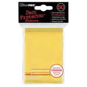 Ultra Pro Card Supplies Deck Protector Yellow Standard Card Sleeves [50 Count]