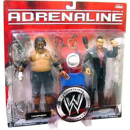 WWE Wrestling Adrenaline Series 22 Umaga & Armando Alejandro Estrada Action Figure 2-Pack [Damaged Package]