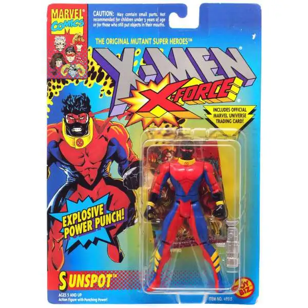 Marvel The Uncanny X-Men X-Force Sunspot Action Figure [Explosive Power Punch!]