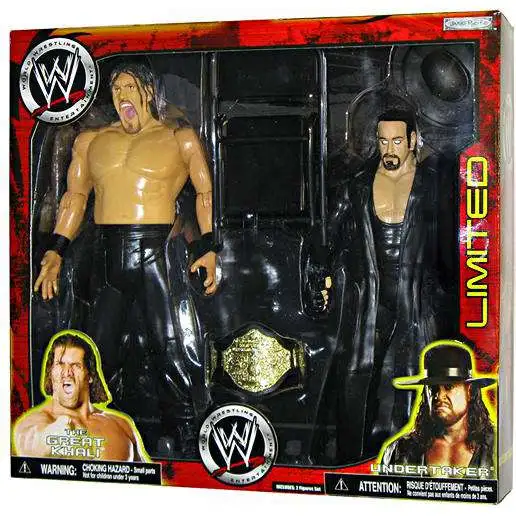 WWE Wrestling Exclusives Undertaker & Khali Exclusive Action Figure 2-Pack [Damaged Package]