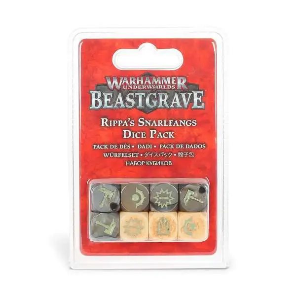 Warhammer Age of Sigmar Warhammer Underworlds: Beastgrave Rippa's Snarlfangs Dice Pack