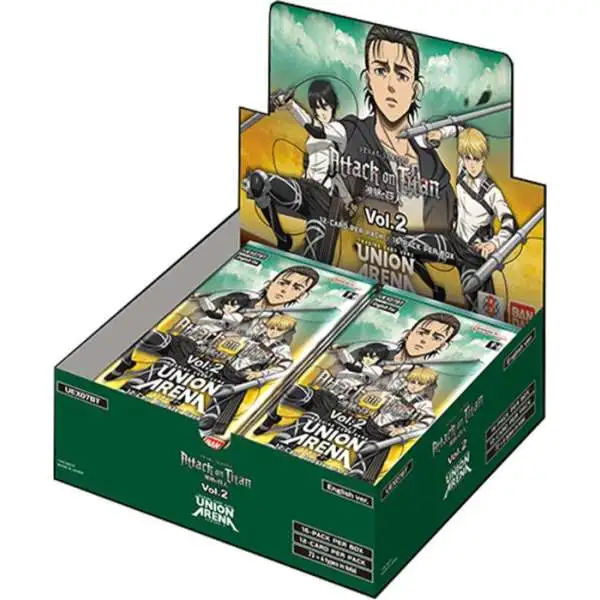 Union Arena Card Game Attack on Titan Volume 2 Booster Box UEX07BT