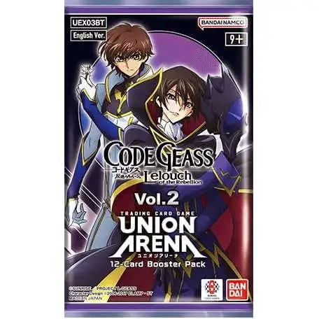 Union Arena TCG Code Geass Lelouch of the Rebellion Volume 2 Booster Pack UEX03BT [12 Cards]