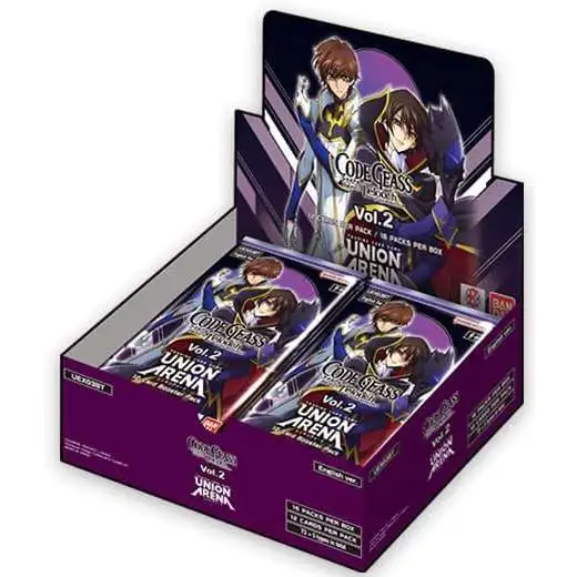 Union Arena TCG Code Geass Lelouch of the Rebellion Volume 2 Booster Box UEX03BT [16 Packs]