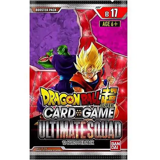Dragon Ball Super Trading Card Game Unison Warrior Series 8 Ultimate Squad Booster Pack DBS-B17 [12 Cards]