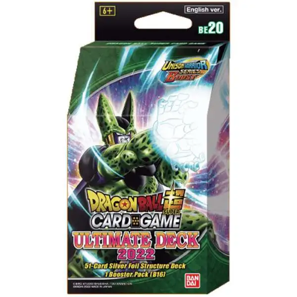 Dragon Ball Super Trading Card Game Unison Warrior Series 8 Ultimate Deck 2022 Structure Deck BE20 [51 Cards + 1 Booster Pack]