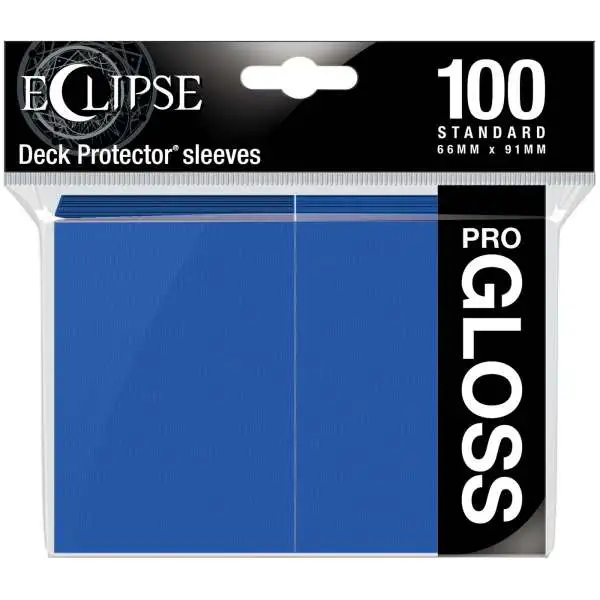 Ultra Pro Card Supplies Eclipse Pro-Gloss Pacific Blue Standard Card Sleeves [100 Count]