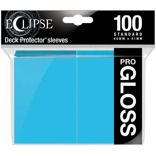 Ultra Pro Card Supplies Eclipse Pro-Gloss Sky Blue Standard Card Sleeves [100 Count]