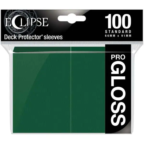 Ultra Pro Card Supplies Eclipse Pro-Gloss Forest Green Standard Card Sleeves [100 Count]