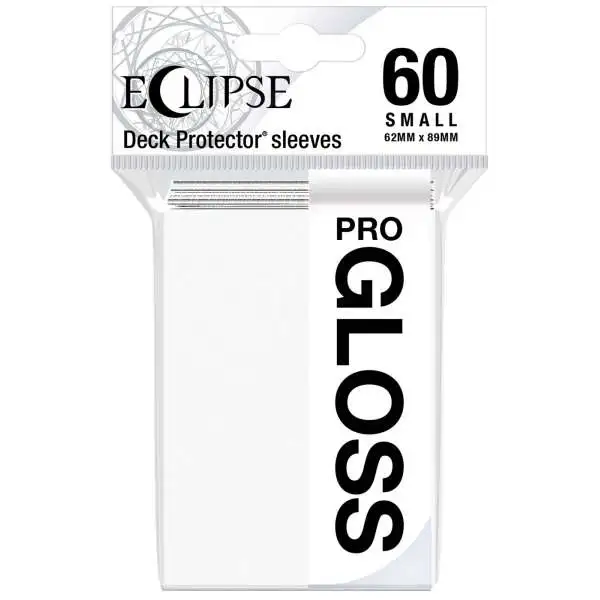 Ultra Pro Card Supplies Eclipse Pro-Gloss Arctic White Small Card Sleeves [60 Count]