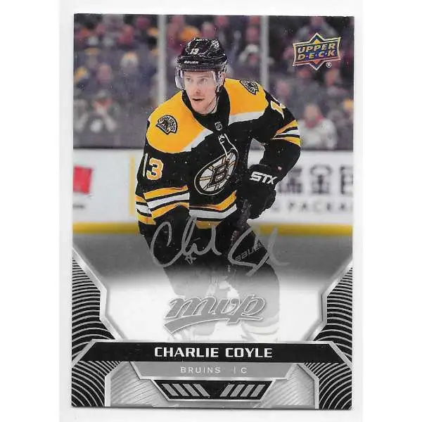 NHL Boston Bruins 2020-21 MVP Hockey Silver Script Parallel Charlie Coyle #109