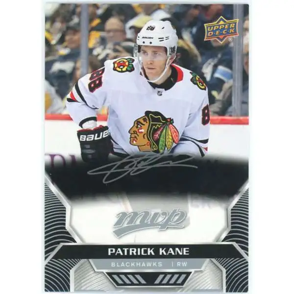 NHL Chicago Blackhawks 2020-21 MVP Hockey Silver Script Parallel Patrick Kane #206