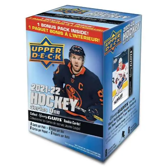 NHL Upper Deck 2021-22 Series 1 Hockey Trading Card BLASTER Box [6 Packs]