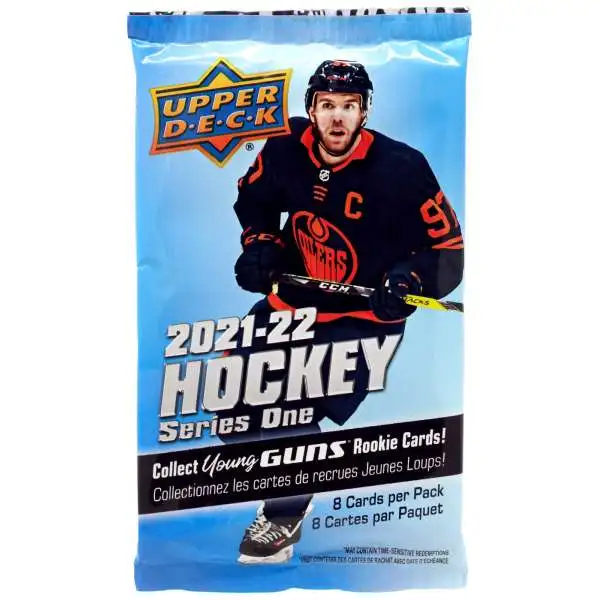 NHL Upper Deck 2021-22 Series 1 Hockey Trading Card Collector's Tin Pack [8 Cards]
