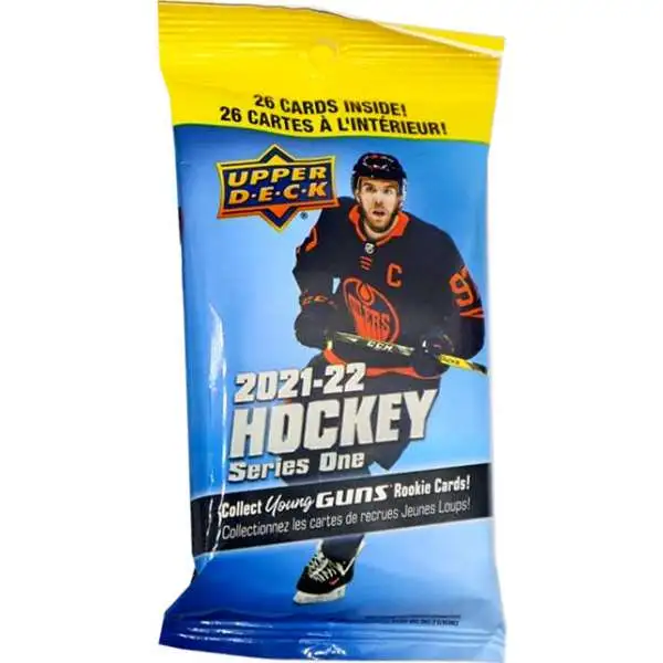 NHL Upper Deck 2021-22 Series One Hockey Trading Card VALUE Pack [26 Cards]