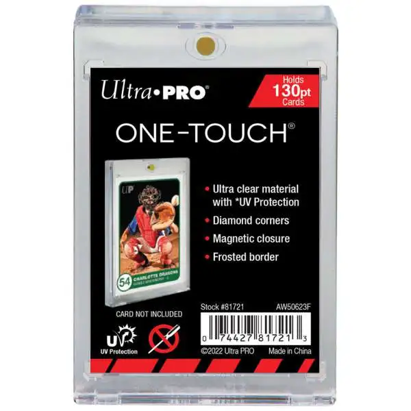 Ultra Pro Card Supplies UV Protection One-Touch Card Holder [Holds 130pt. Cards]