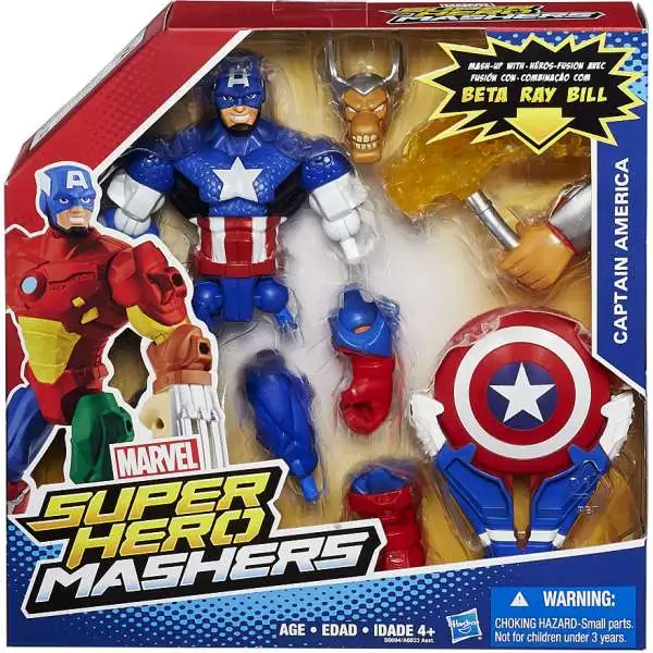 Marvel Super Hero Mashers Battle Upgrade Captain America Action Figure