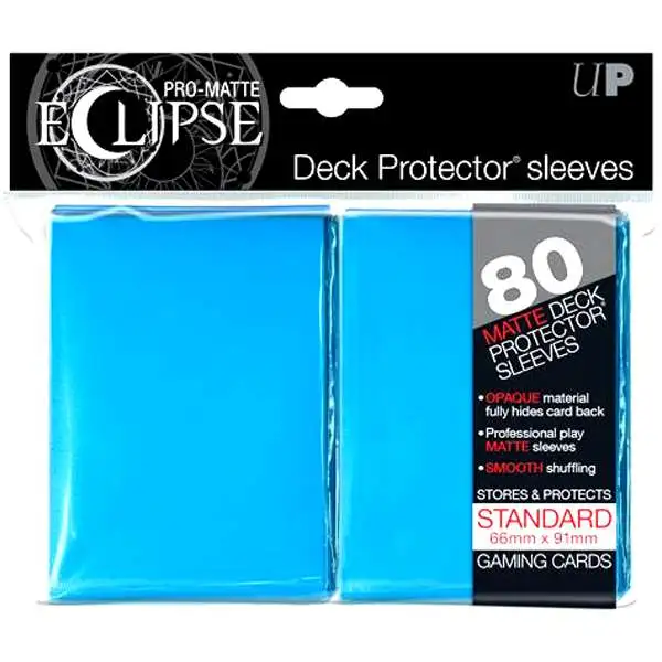 Ultra Pro Card Supplies Eclipse Pro-Matte Light Blue Standard Card Sleeves [80 Count]