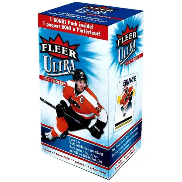 NHL Upper Deck 2014-15 Fleer Ultra Hockey Trading Card BLASTER Box [7 Packs + 1 Bonus Pack]