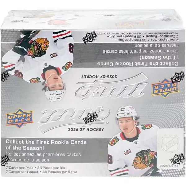 NHL Upper Deck 2026-27 MVP Hockey Trading Card RETAIL Box [36 Packs]