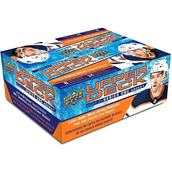 NHL Upper Deck 2020-21 Series 1 Hockey Trading Card RETAIL Box [24 Packs]