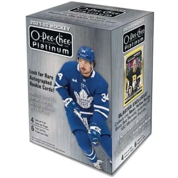 NHL Upper Deck 2021-22 O-Pee-Chee Platinum Hockey Trading Card BLASTER Box [6 Packs]
