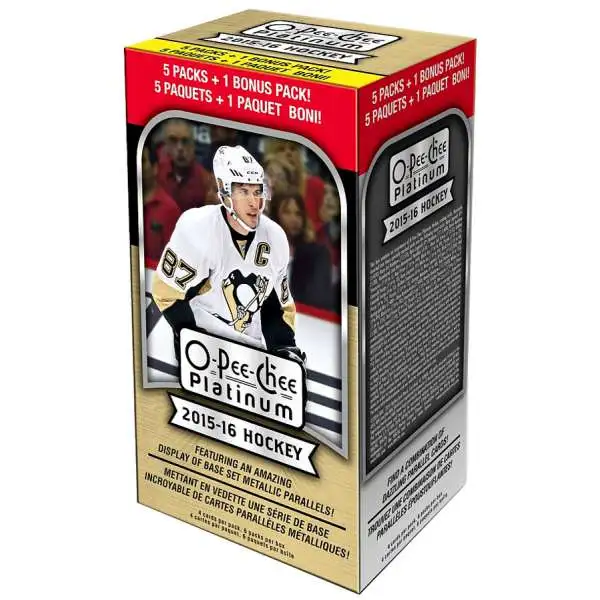 NHL Upper Deck 2015-16 O-Pee-Chee Platinum Hockey Trading Card BLASTER Box [6 Packs]