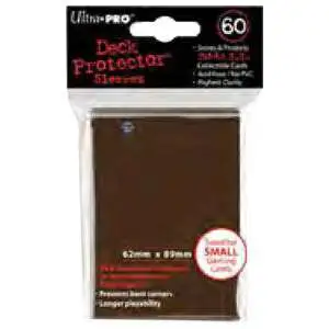 Ultra Pro Card Supplies Deck Protector Brown Small Card Sleeves [60 count]