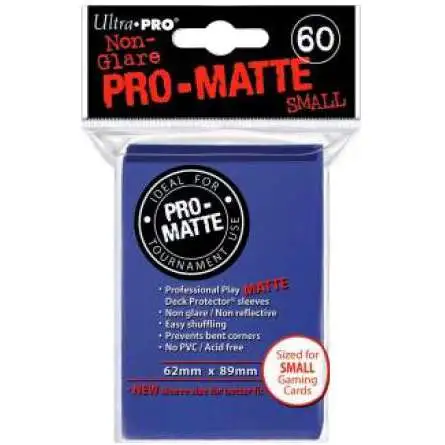 Ultra Pro Card Supplies Non-Glare Pro-Matte Blue Small Card Sleeves [60 Count]