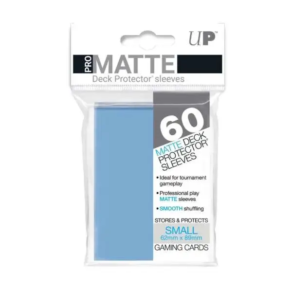 Ultra Pro Card Supplies Non-Glare Pro-Matte Light Blue Small Card Sleeves [60 Count]