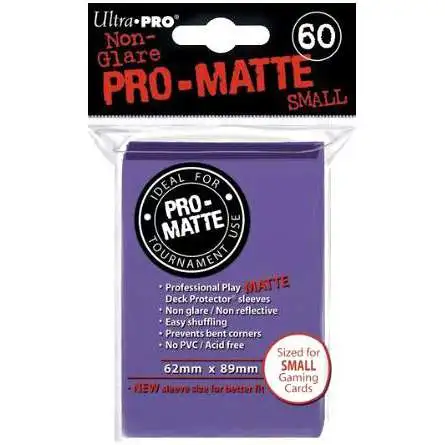 Ultra Pro Card Supplies Non-Glare Pro-Matte Purple Small Card Sleeves [60 Count]