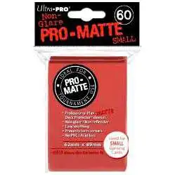 Ultra Pro Card Supplies Non-Glare Pro-Matte Red Small Card Sleeves [60 Count]