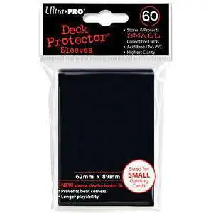 Ultra Pro Card Supplies Deck Protector Black Small Card Sleeves [60 Count]